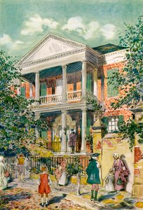 Pringle House, Charleston, Carolina del Sud, USA, XVIII secolo 1921 da James Preston