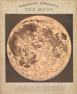 Aspetto telescopico della luna da James Reynolds