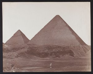 Egitto. Giza. Piramidi di Cheope e Chefren da James Robertson