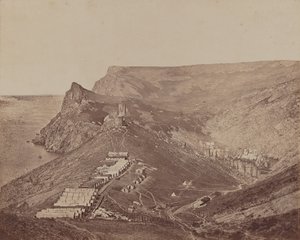 Fortificazione sopra il porto di Balaclava da James Robertson