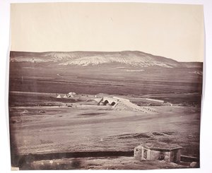 "Il ponte Traktir". [Guerra di Crimea. Il ponte Traktir sul fiume Chernaya nei pressi di Balaklava.] da James Robertson