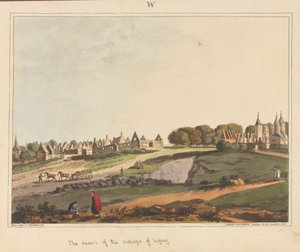 Le rovine del villaggio di Ligny, 1815 da James Rouse