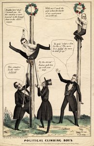 Ragazzi arrampicatori politici, pubblicato da J Baillie, H Bucholzer, New York, 1844 da James S. Baillie