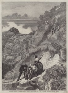 Raccolta dei greggi, una scena sulla costa gallese da James Sant