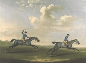 Due cavalli da corsa in esercizio da James Seymour