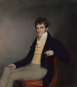 Ritratto di un gentiluomo in gilet giallo, c.1795 da James Sharples