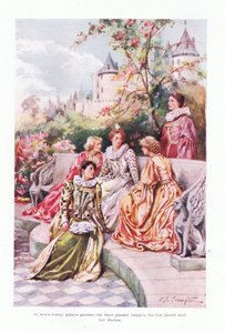 In qualche soleggiato giardino di palazzo i giorni passavano felicemente per la regina e i suoi aiutanti da James Shaw Crompton