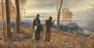 Dante e Virgilio a Vallombrosa da James Smetham