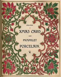 Specimen di Cartolina di Natale e Opuscolo in Porcellana - James Spicer & Sons, Ltd., 1910