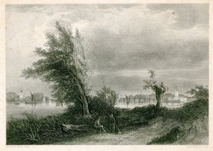 Fulham e Putney dalla riva del Surrey