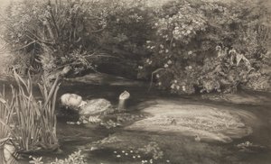 Ofelia, Shakespeare, Amleto, Atto 4, Scena 7, 1 marzo 1866 da James Stephenson