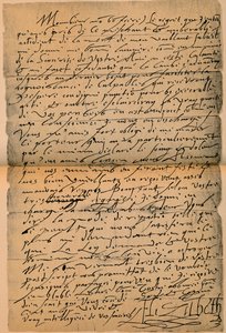 Lettera della regina Elisabetta I 1533-1603 al re Giacomo VI 1566-1625, 1898 da James Stillie