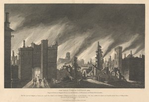Il grande incendio di Londra, 1666 da James Stow