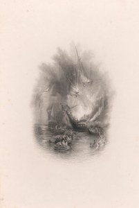 Incendio in mare (vignetta) da James T. Willmore