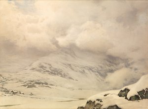 Un mondo di neve e nuvole