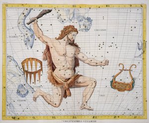 Costellazione di Ercole con Corona e Lira, tavola 21 da 
