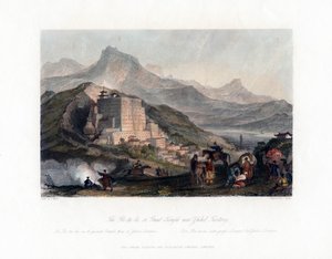 Il Poo Ta La, o Grande Tempio vicino a Zhehol, Tartaria da James Tingle
