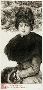 Una passeggiata nella neve da James Tissot