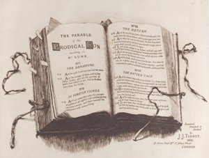 La parabola del figliol prodigo: Frontespizio, 1882