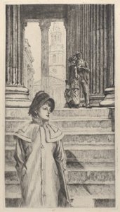 Il Portico della National Gallery, Londra da James Tissot