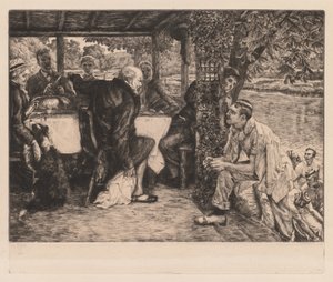 Il figliol prodigo: il vitello grasso (L’enfant prodigue: le veau gras) da James Tissot