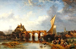 Il Pont des Treilles sul fiume Maine ad Angers