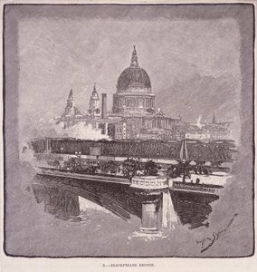 Ponte di Blackfriars, Londra, 1796 da James Walker