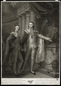 Ritratto dei Granduchi Alessandro Pavlovich e Costantino Pavlovich di Russia da James Walker