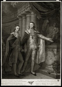 Ritratti dei Grandi Duchi di Russia Alessandro I Pavlovich e Costantino Pavlovich da James Walker