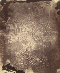 Boston da una mongolfiera, 1860s