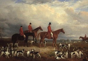 Samuel A. Reynell, Maestro della caccia di Meath, con Archerstown in lontananza da James Walsham Baldock