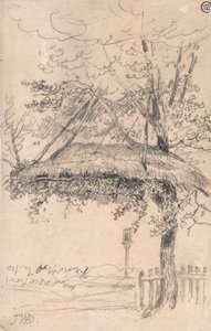 Un Rifugio di Paglia Sospeso da un Albero da James Ward