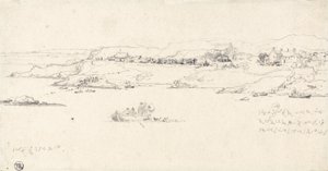 Villaggio costiero con barche da pesca da James Ward