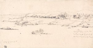 Villaggio costiero con barche da pesca da James Ward