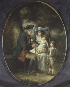 Famiglia in un paesaggio da James Ward