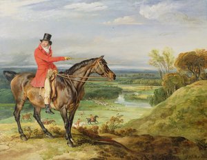 John Levett a caccia nel Parco di Wychnor, Staffordshire da James Ward