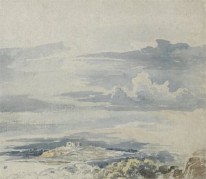 Paesaggio con un castello su una collina da James Ward