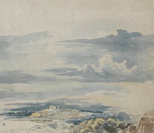 Paesaggio con un castello su una collina da James Ward