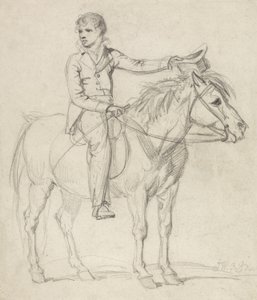 Lord Stanhope da ragazzo che cavalca un pony da James Ward