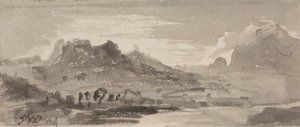 Paesaggio montuoso da James Ward