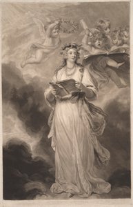 Signora Billington come Santa Cecilia da James Ward