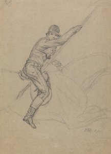 Sir Charles Blunt che caccia il cinghiale e sfugge alla tigre: uno studio per uno dei quattro dipinti realizzati nel 1815