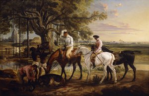 Sir Charles Blunt alla morte del cinghiale, 1816 da James Ward