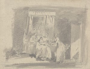 Studio per La bustarella della madre, o La tentazione di essere lavati da James Ward