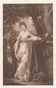 Ritratto di Frances Abington-Barton come Thalia da James Watson (prentmaker)