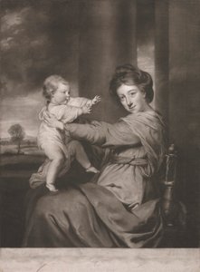 Carolina Duchessa di Marlborough con Lady Caroline Spencer Sua Figlia da James Watson