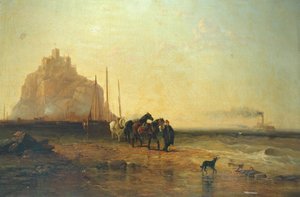 Sera al largo di St Michaels Mount, 1855 da James Webb