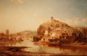 Castello Katz sul fiume Reno