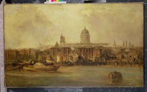 Il Tamigi vicino a Blackfriars da James Webb