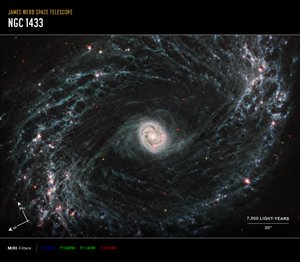 NGC 1433 da James Webb Space Telescope (NASA)